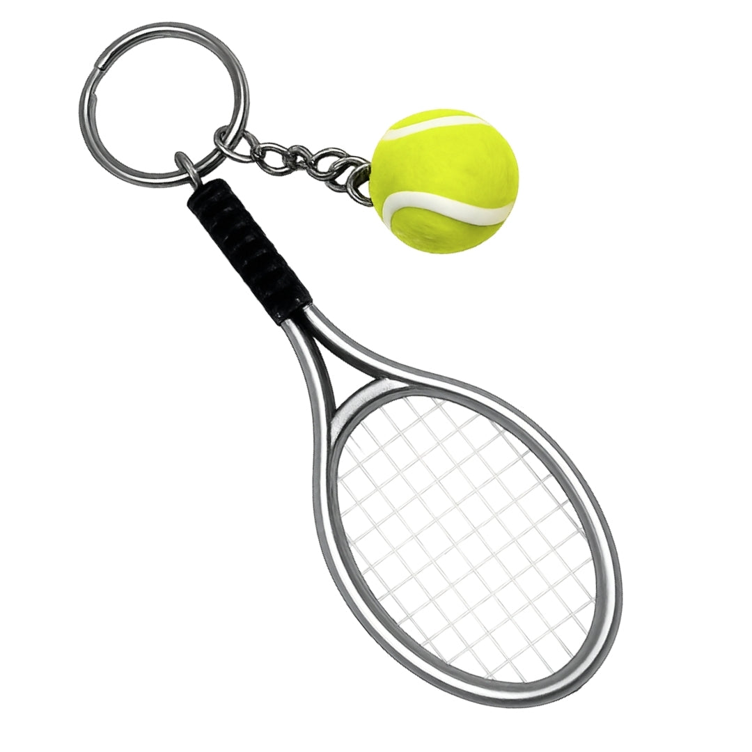 Sport-Schlüsselanhänger Tennisschläger – Geschenk für Tennisspieler - TRK-004