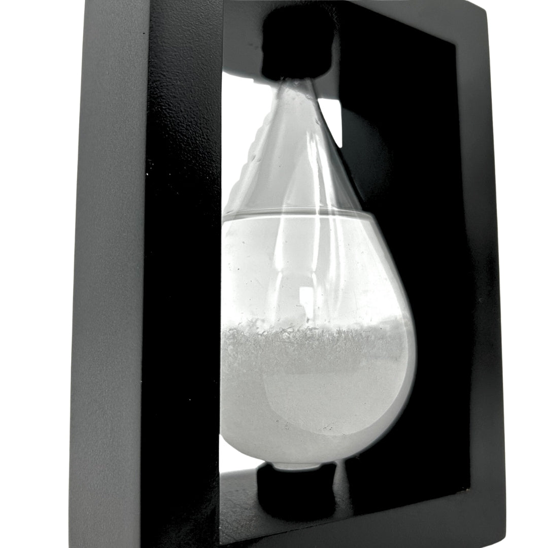 Fitzroy-Sturmbarometer in Holzfassung - Tropfen-Sturmglas – BAW1