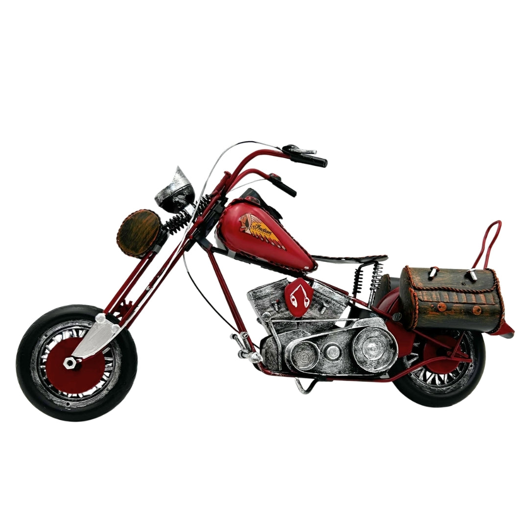 Großes Metallmodell Klassisches Motorrad - 040SMT
