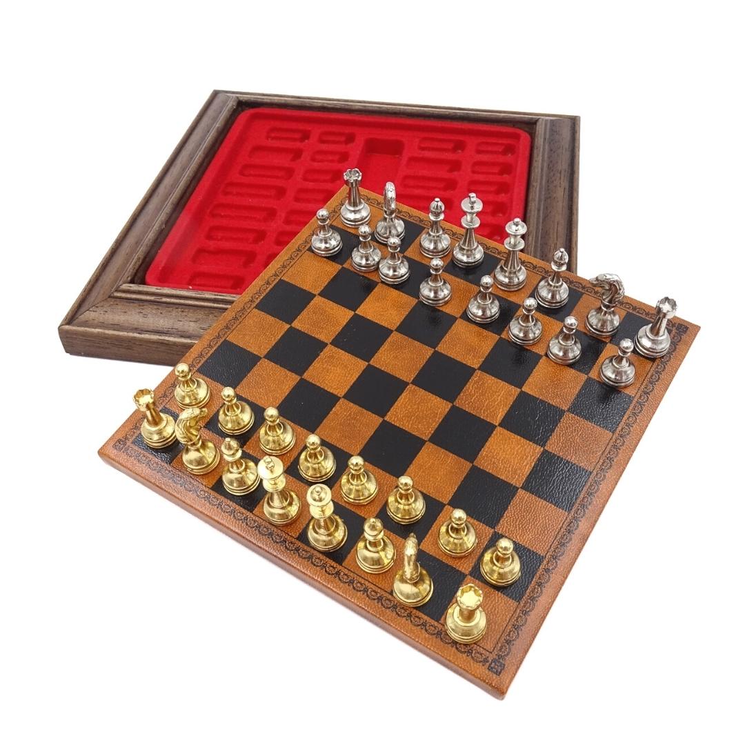 Exklusive magnetische Metall-Schachfiguren Italfama 18x18 cm – N300