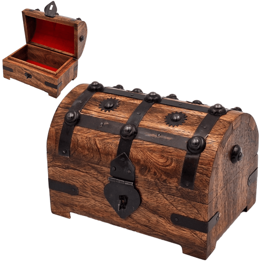 Holzschachtel für ein Geschenk - Schatztruhe – DNU-016A