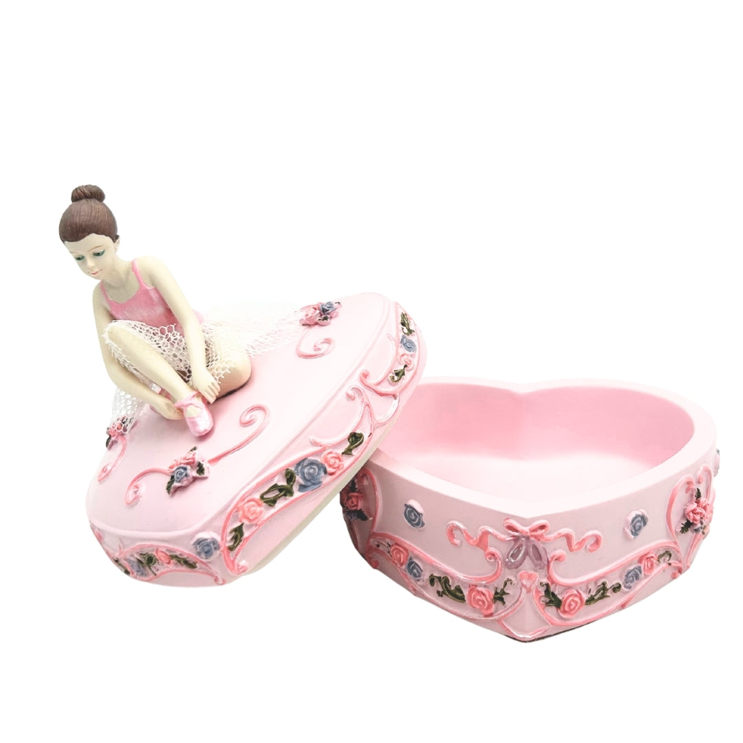 Spieluhr-Schmuckkästchen Ballerina Herz Schwanensee – MP-19031