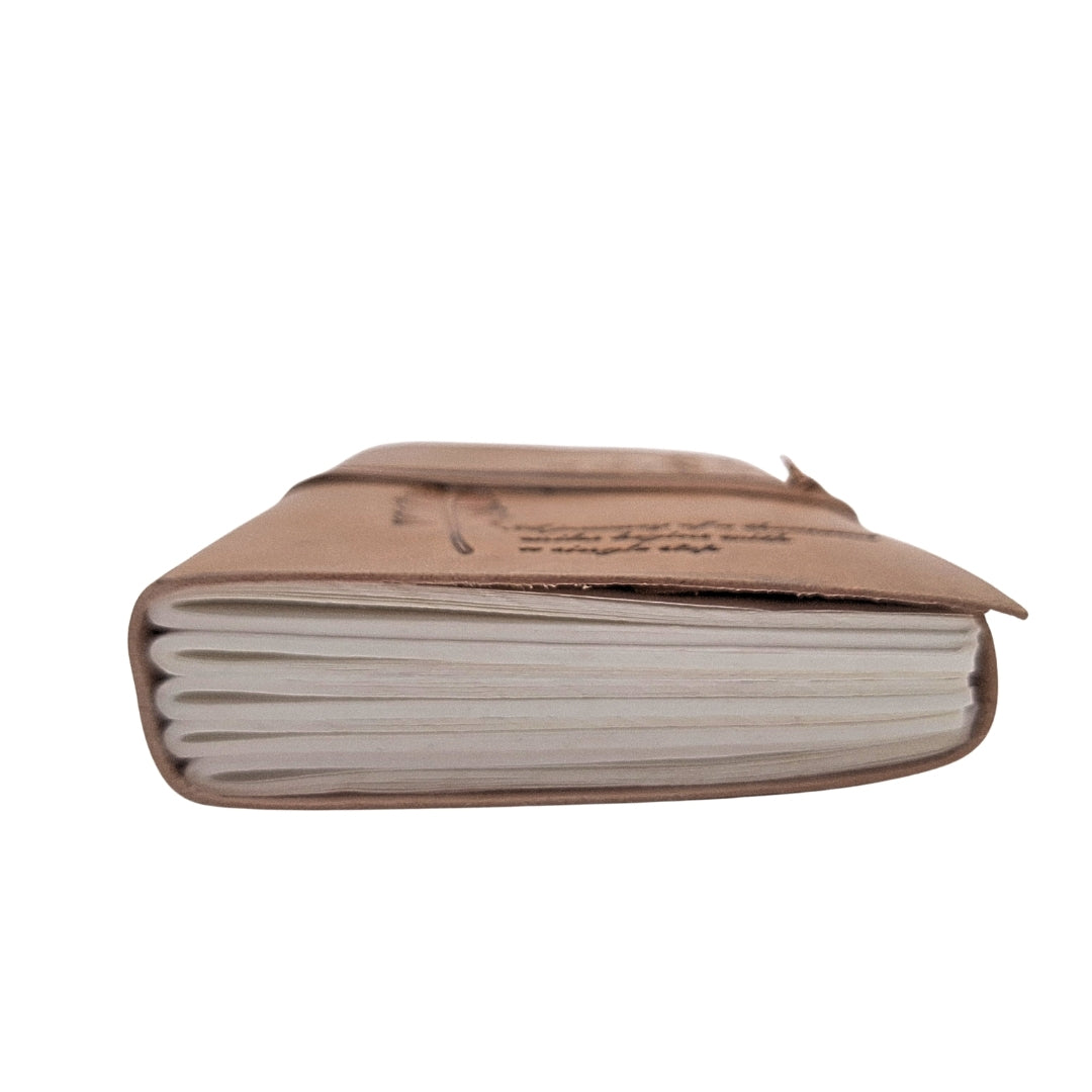 Retro-Leder-Notizbuch mit Inschrift, 200 Seiten - AH04