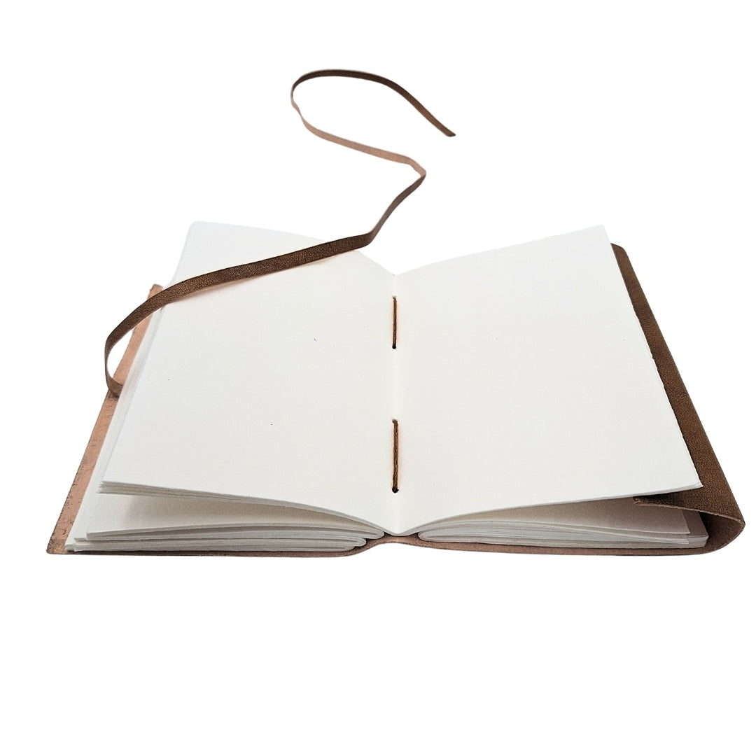 Retro-Leder-Notizbuch mit Inschrift, 200 Seiten - AH04