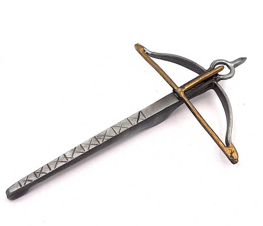Kleine Metallreplik einer Armbrust – Dekoration – BM