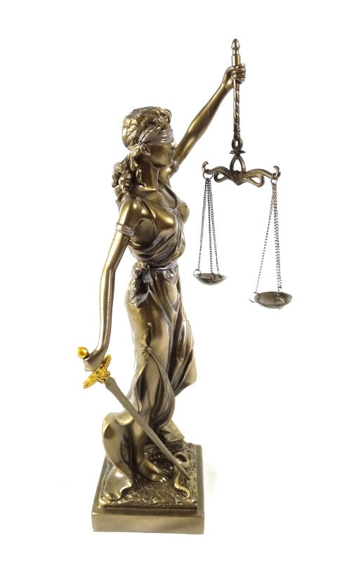 Themis-Figur 35 cm - Geschenk für Rechtsanwalt oder Richter - MC-90037