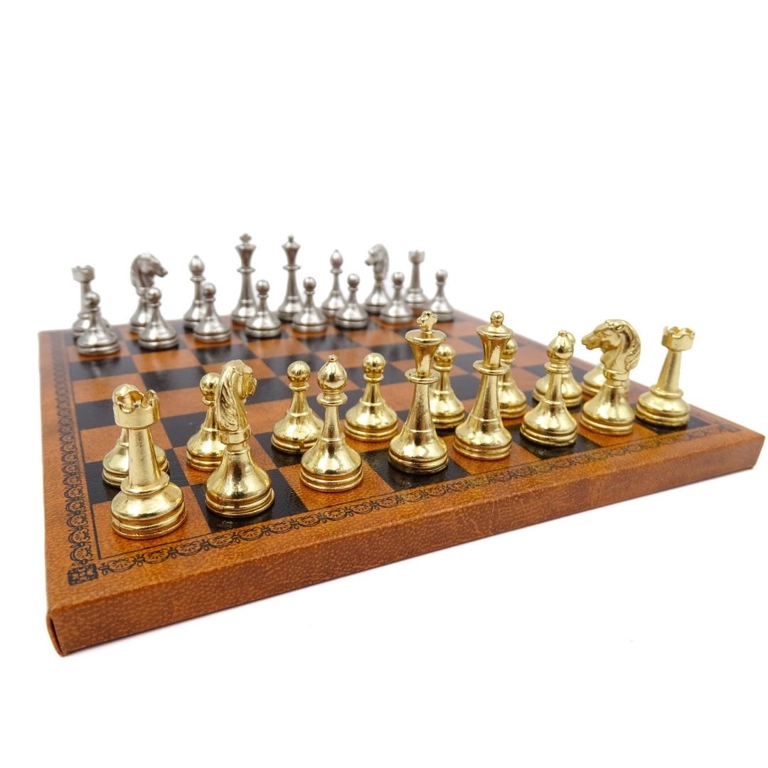 Exklusive magnetische Metall-Schachfiguren Italfama 18x18 cm – N300