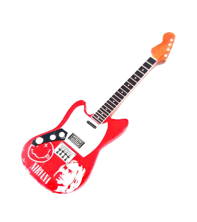 Kühlschrankmagnet Gitarre Nirvana Kurt Cobain - 020877