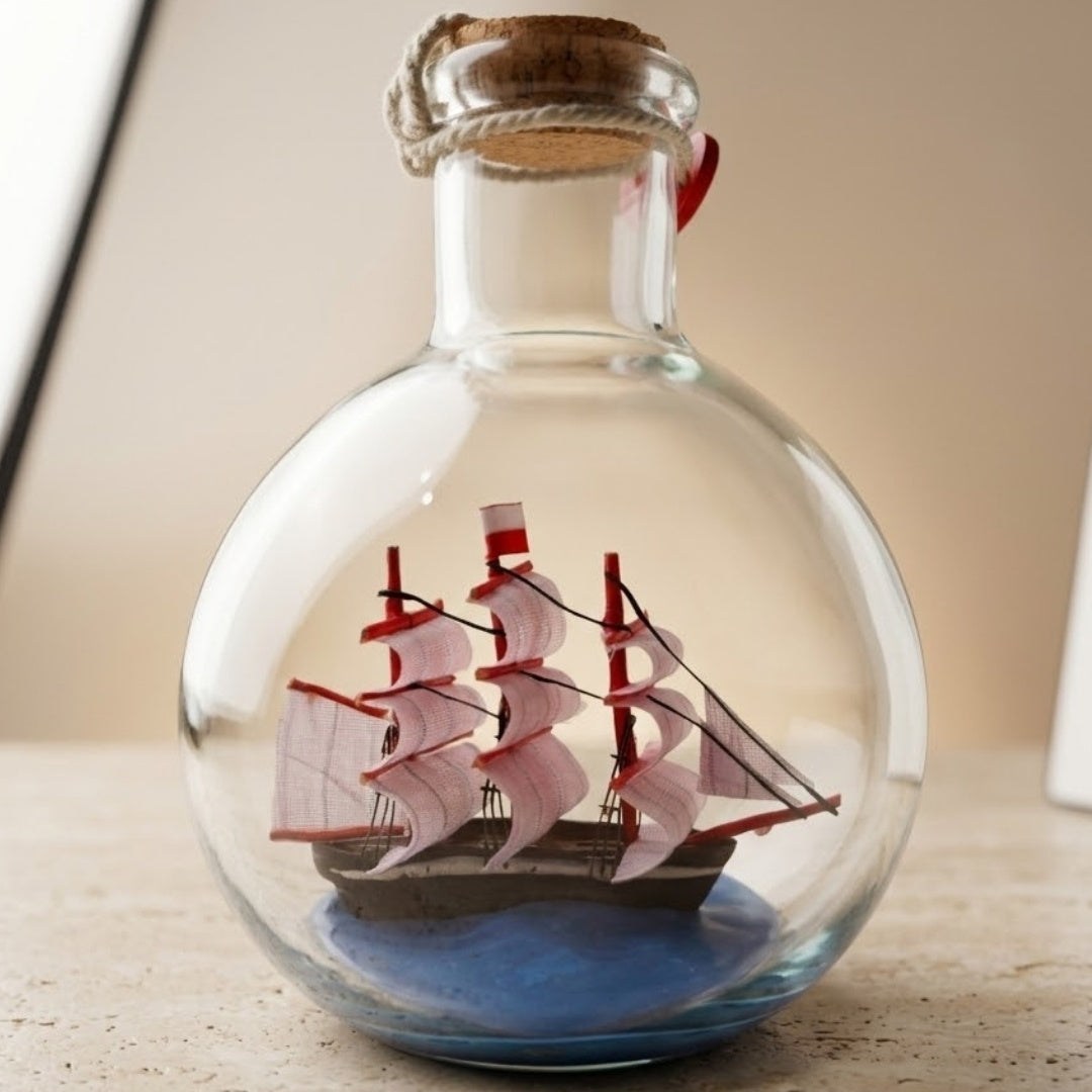 Schiff in der Flasche Rafandynka – maritime Dekoration – MA2012