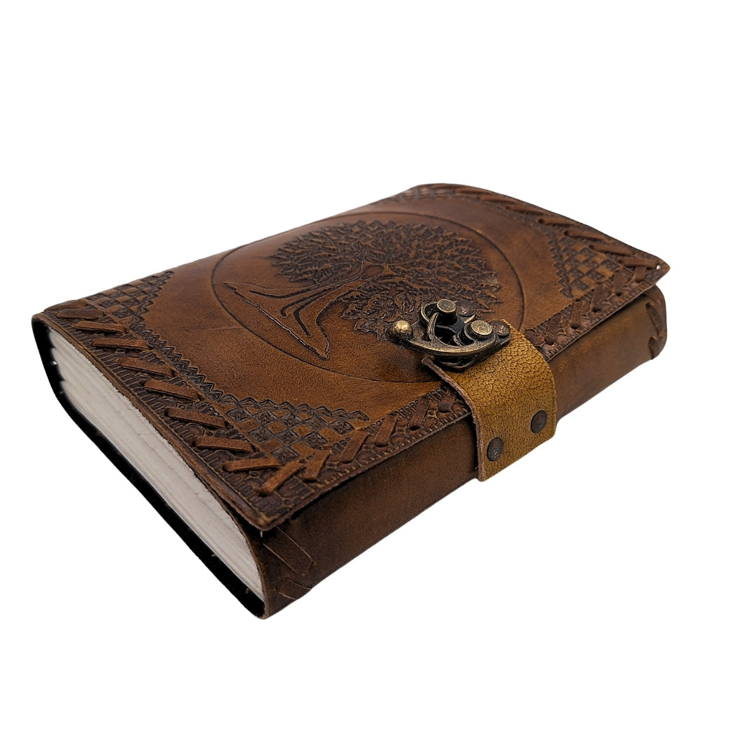 Leder-Notizbuch Vintage Retro 200 Seiten – Baum des Lebens - AH01