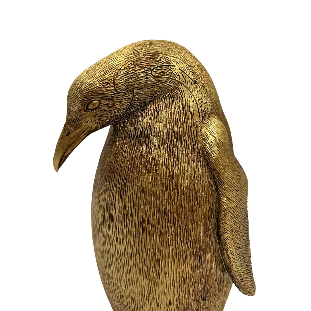 Dekorfigur goldener Pinguin Höhe 20,5 cm – 3989FJZ