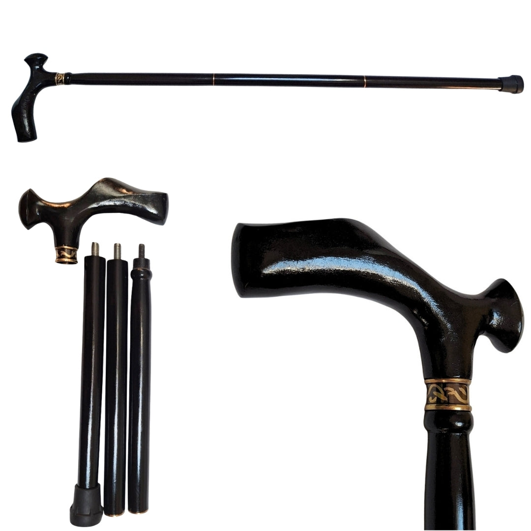 Eleganter faltbarer Gehstock mit Metallgriff