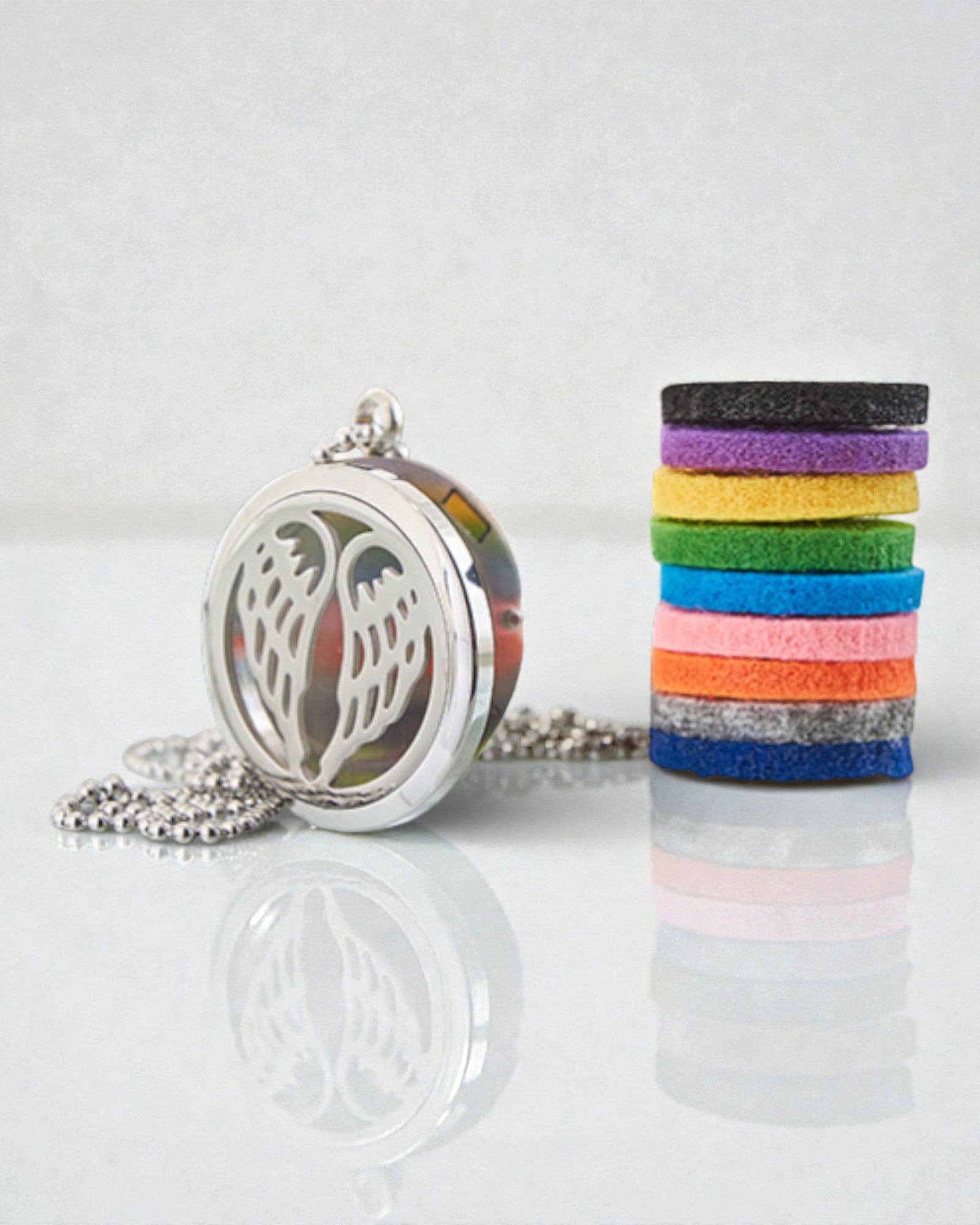 Naszyjnik Aromalife Angelic Wings – Sekretnik Zapachu Skrzydła Anioła 30 mm