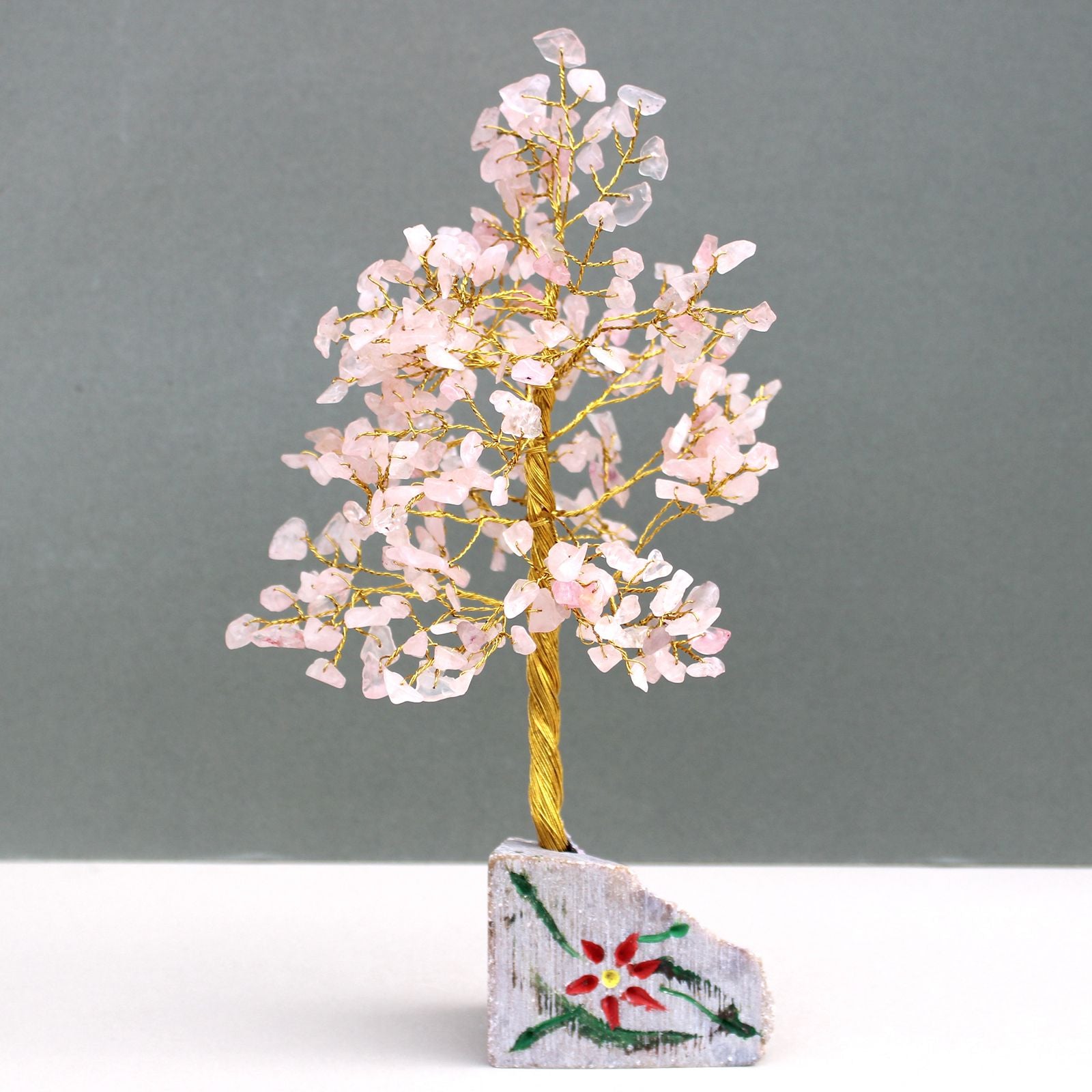 Rosenquarzbaum mit 320 Steinen