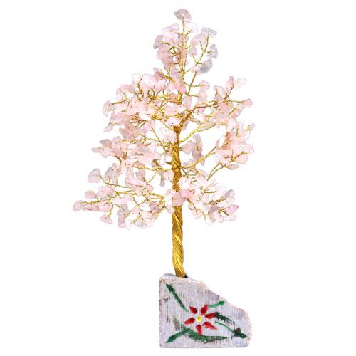 Rosenquarzbaum mit 320 Steinen