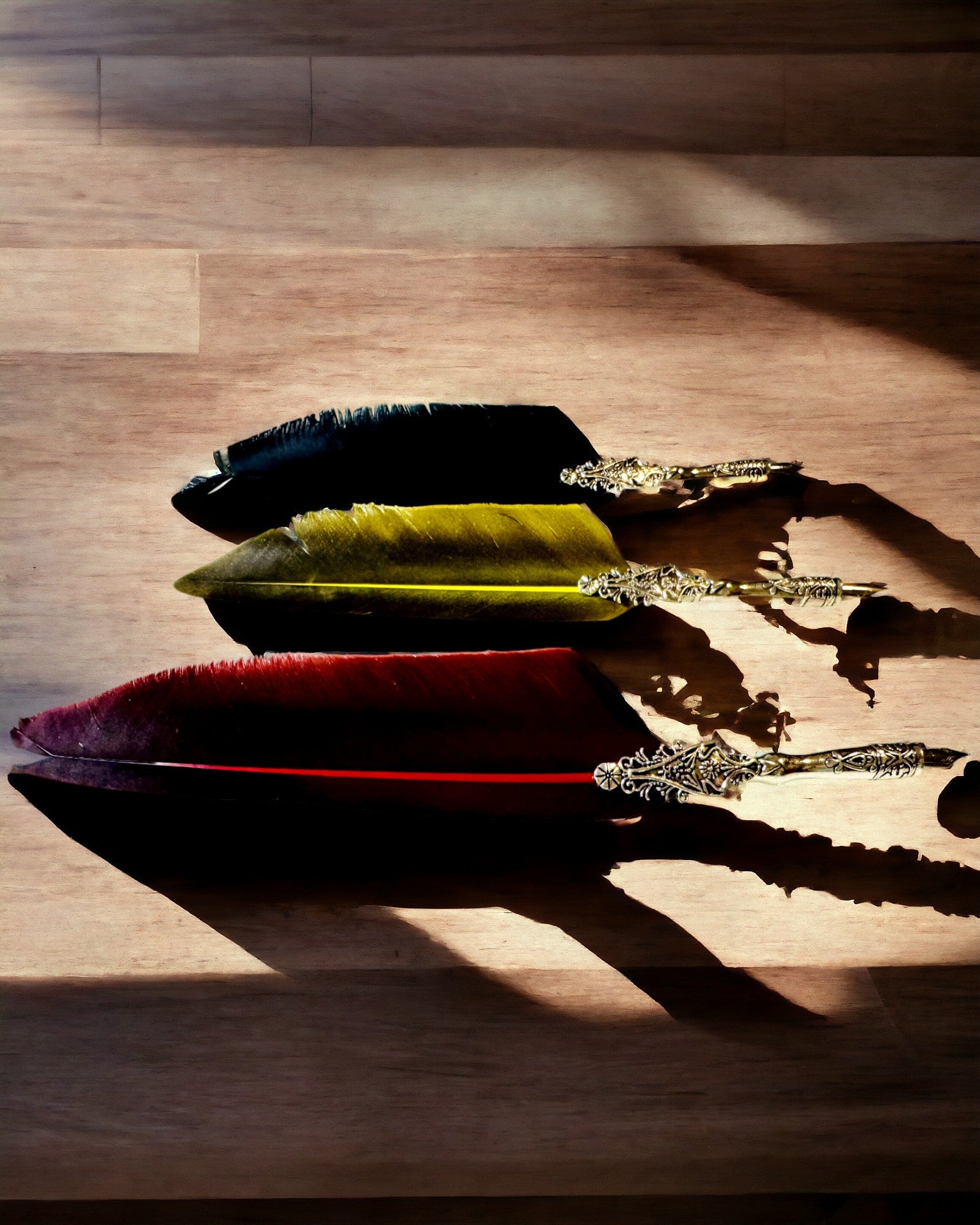 Vintage-Kalligrafiefeder mit natürlicher Gänsefeder – Ideales Geschenk zum Muttertag oder für Lehrer. Gravur