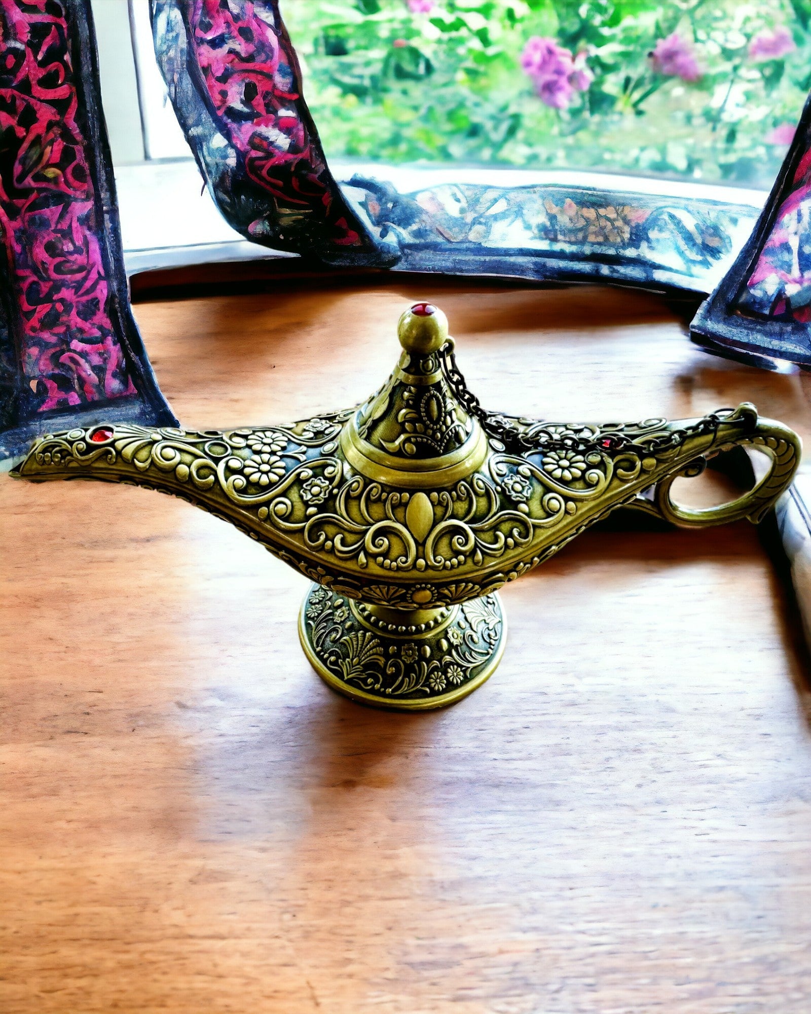 Magische Lampe von Aladin mit Gravuroption - Variante Geschreddertes Gold