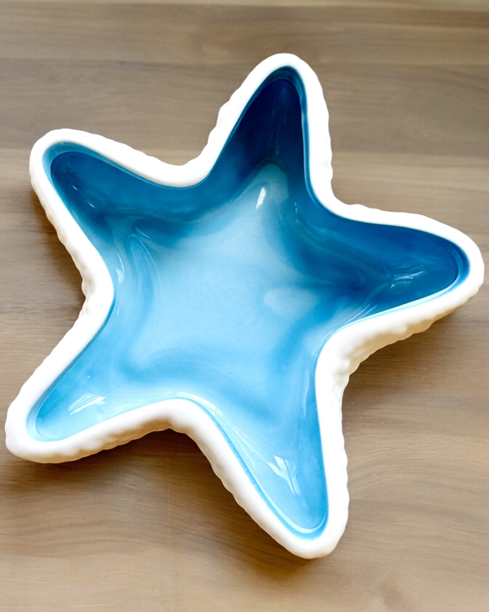 Keramikschale "Sternenglanz" - 14 cm Breite - als Geschenk, Personalisierung mit Gravur