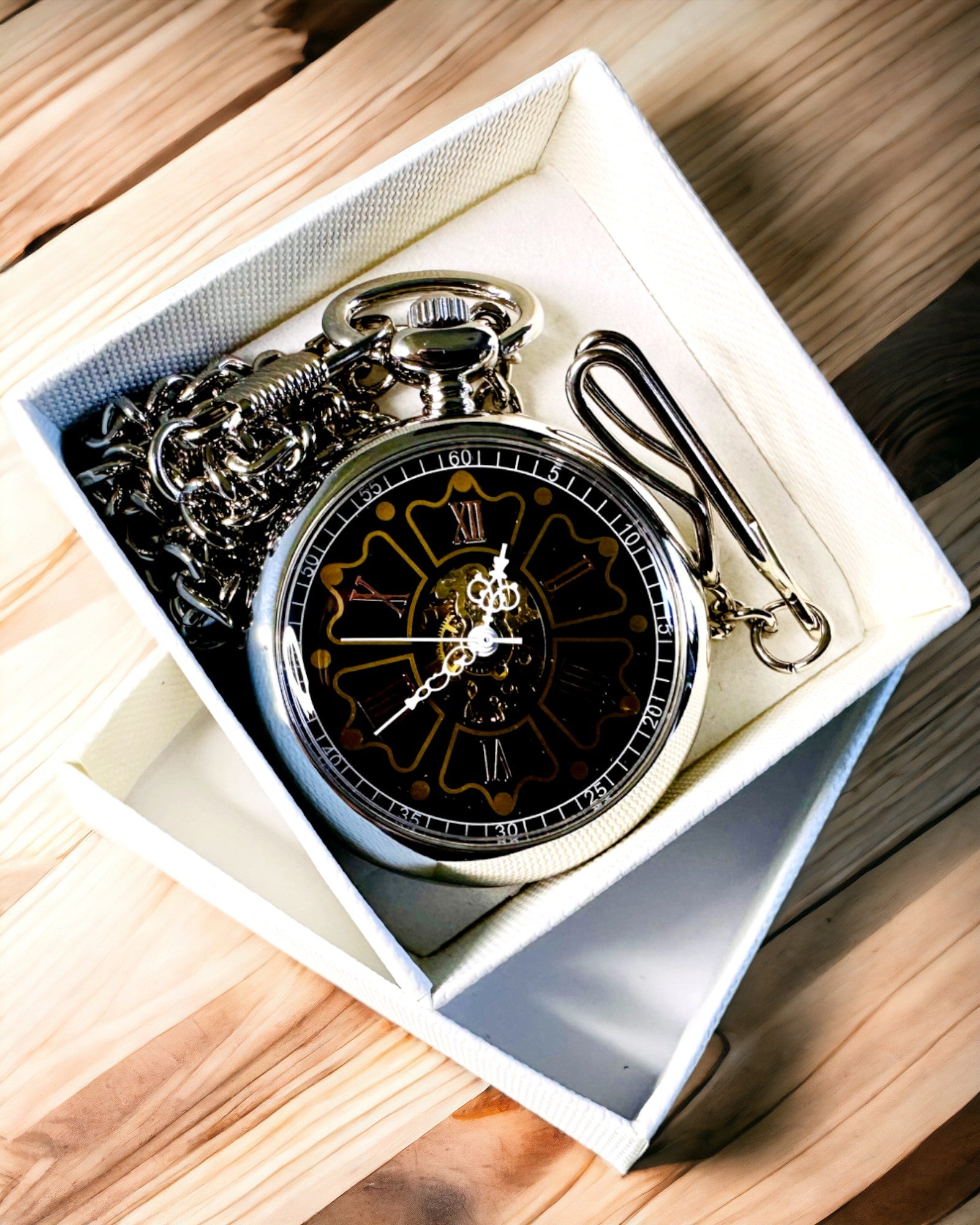 Taschenuhr im Vintage-Stil mit Gravurmöglichkeit