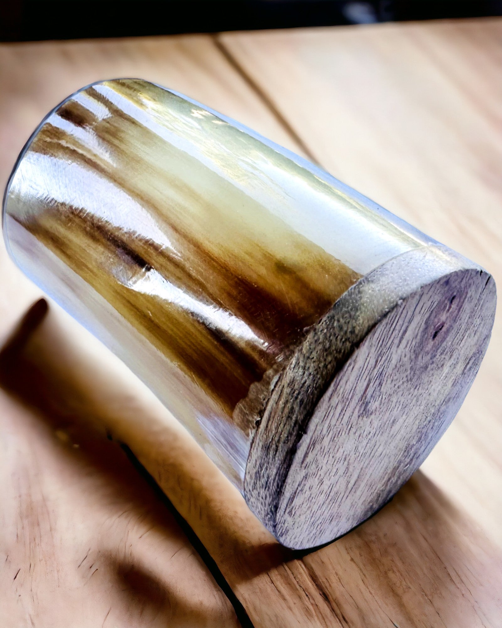 Handgefertigte kleine Tasse mit Gravurmöglichkeit, indisches Glas Tasse, Personalisierung als Geschenk möglich, Gravur. Helle Farbe