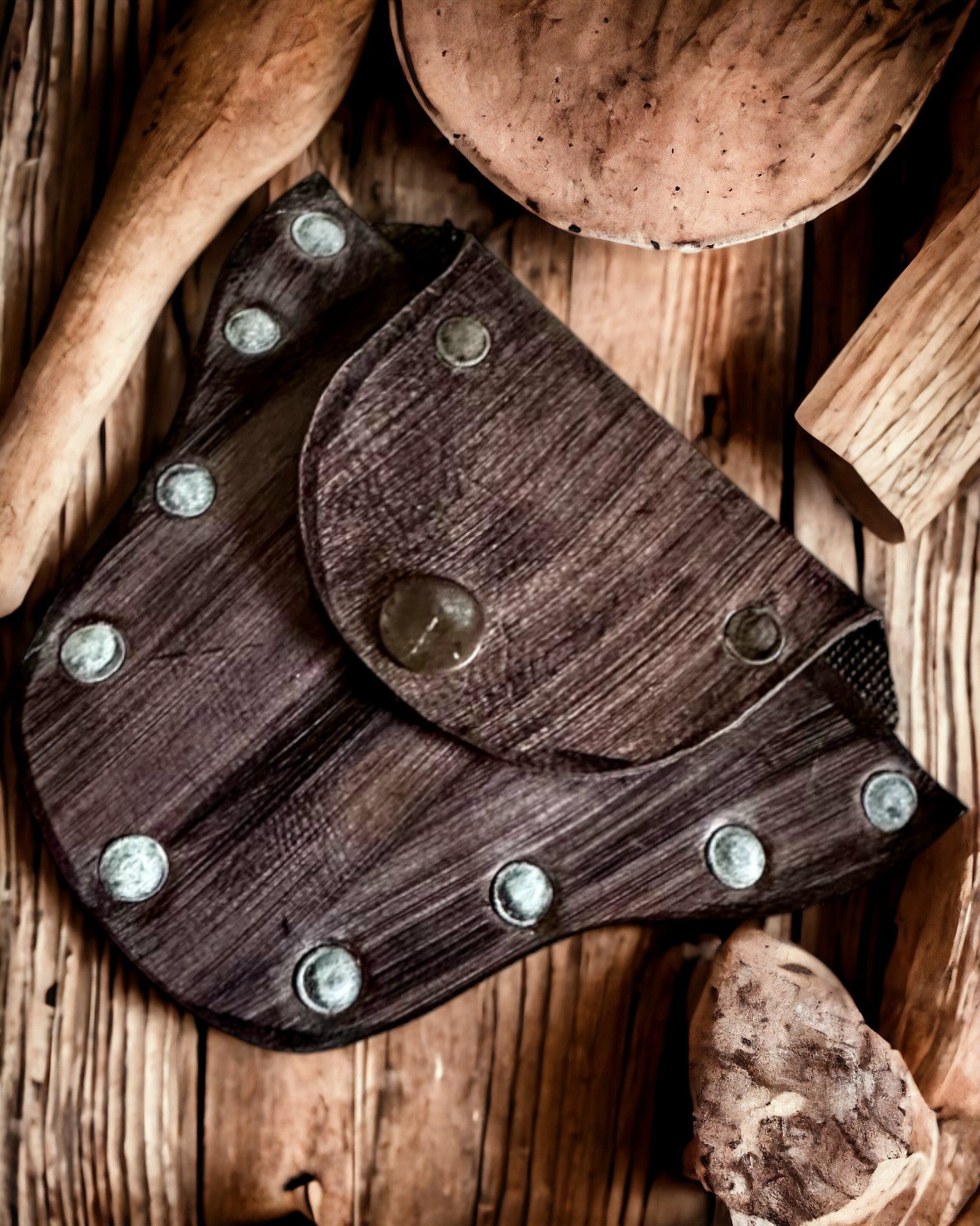 Waldkobold-Versteck-Geldbeutel – Handgefertigter Kleiner Lederbeutel