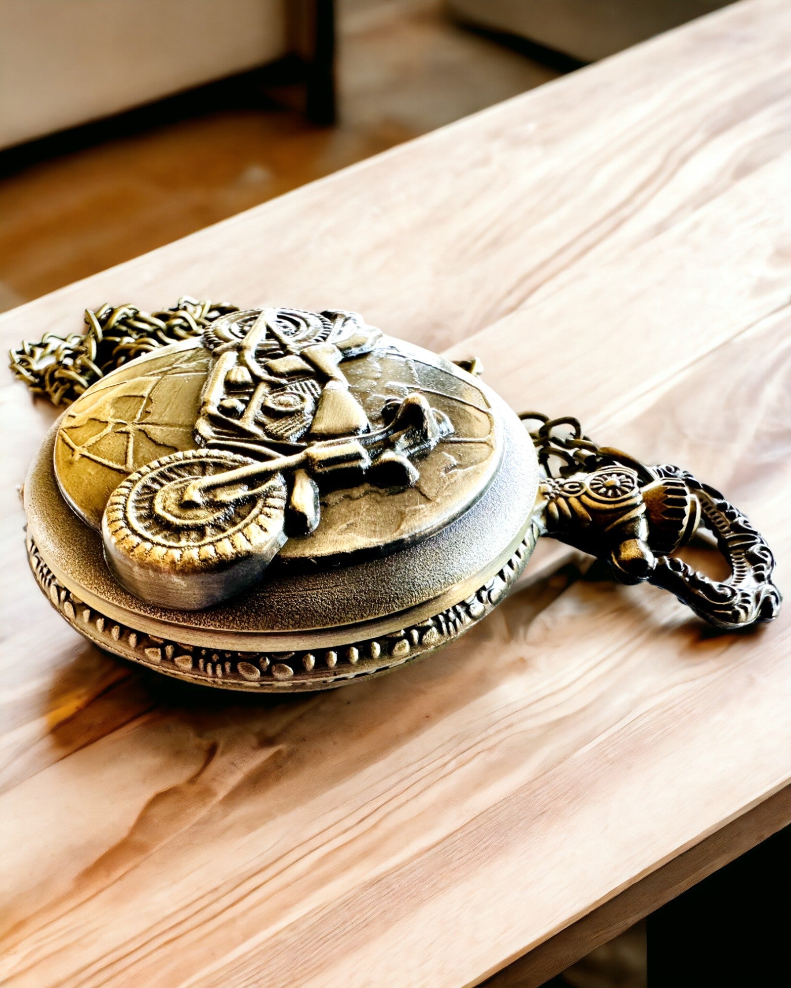 Taschenuhr "Motorrad-Elegant" – Gravur