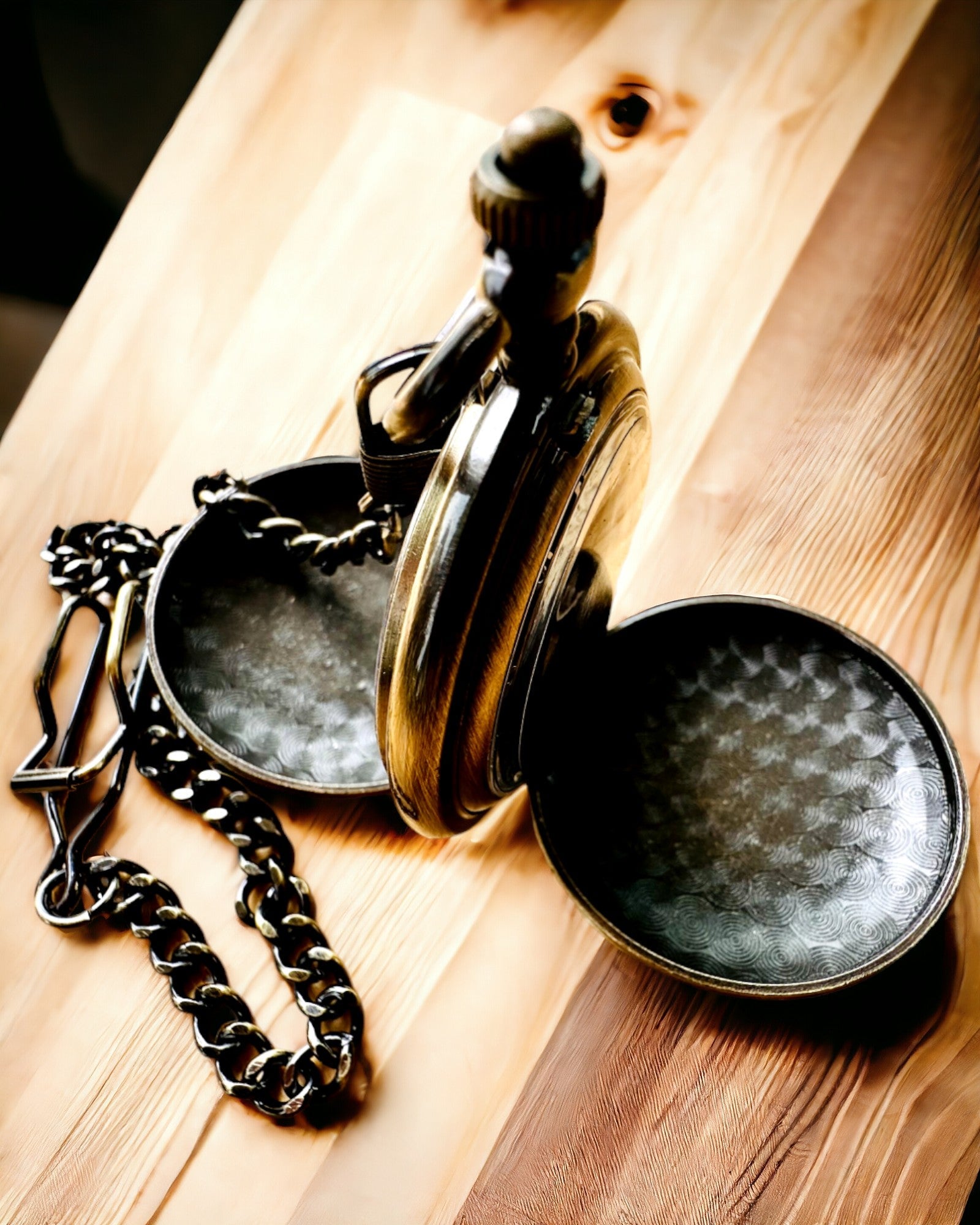 Klassische Taschenuhr "Vintage Elegance", Farbe Gold, mit Gravur personalisierbar