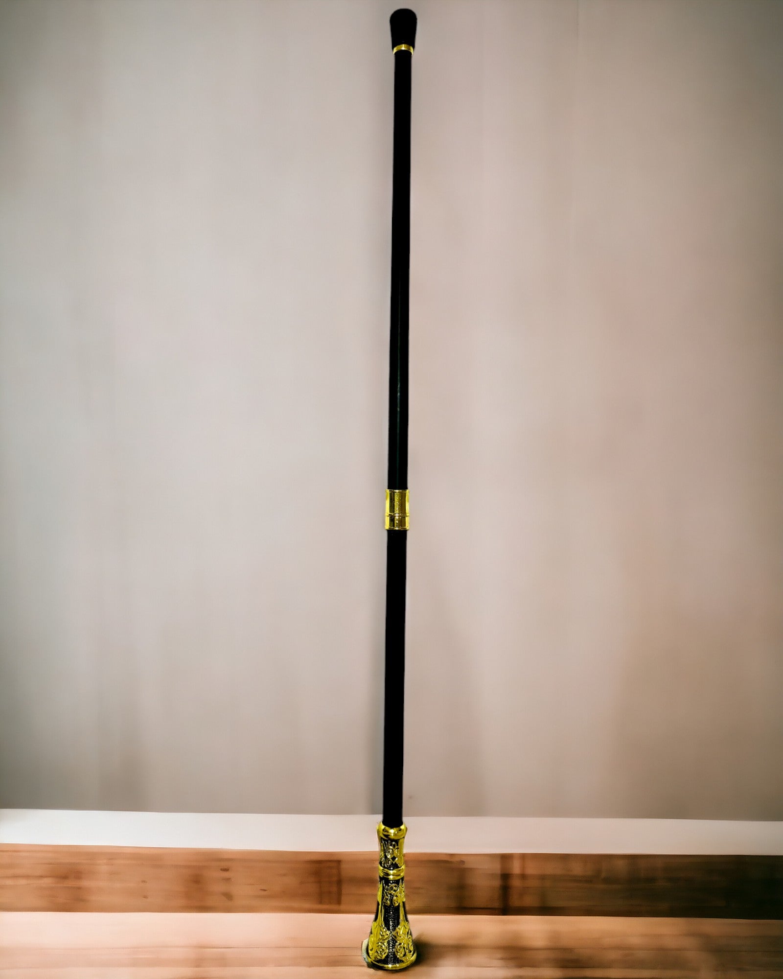 Luxusstock mit goldenem Griff in Blumenform – Elegant und modisch, 93 cm