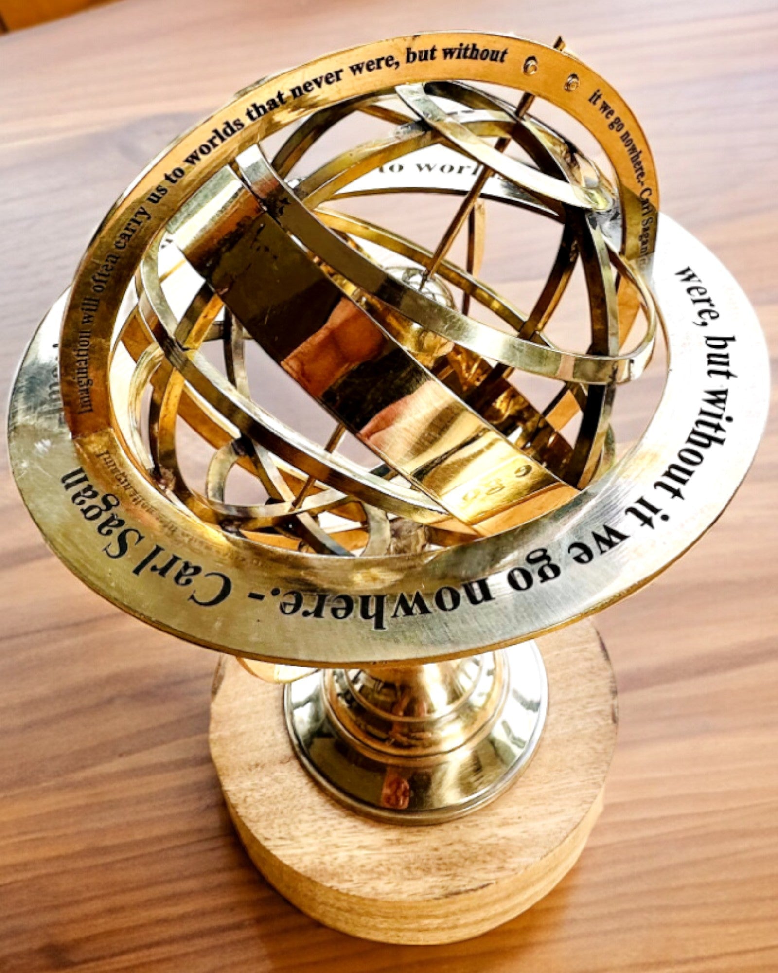 Astrolabium Artis - Handgefertigt mit Gravuroption, Dekoration für das Büro, Premium