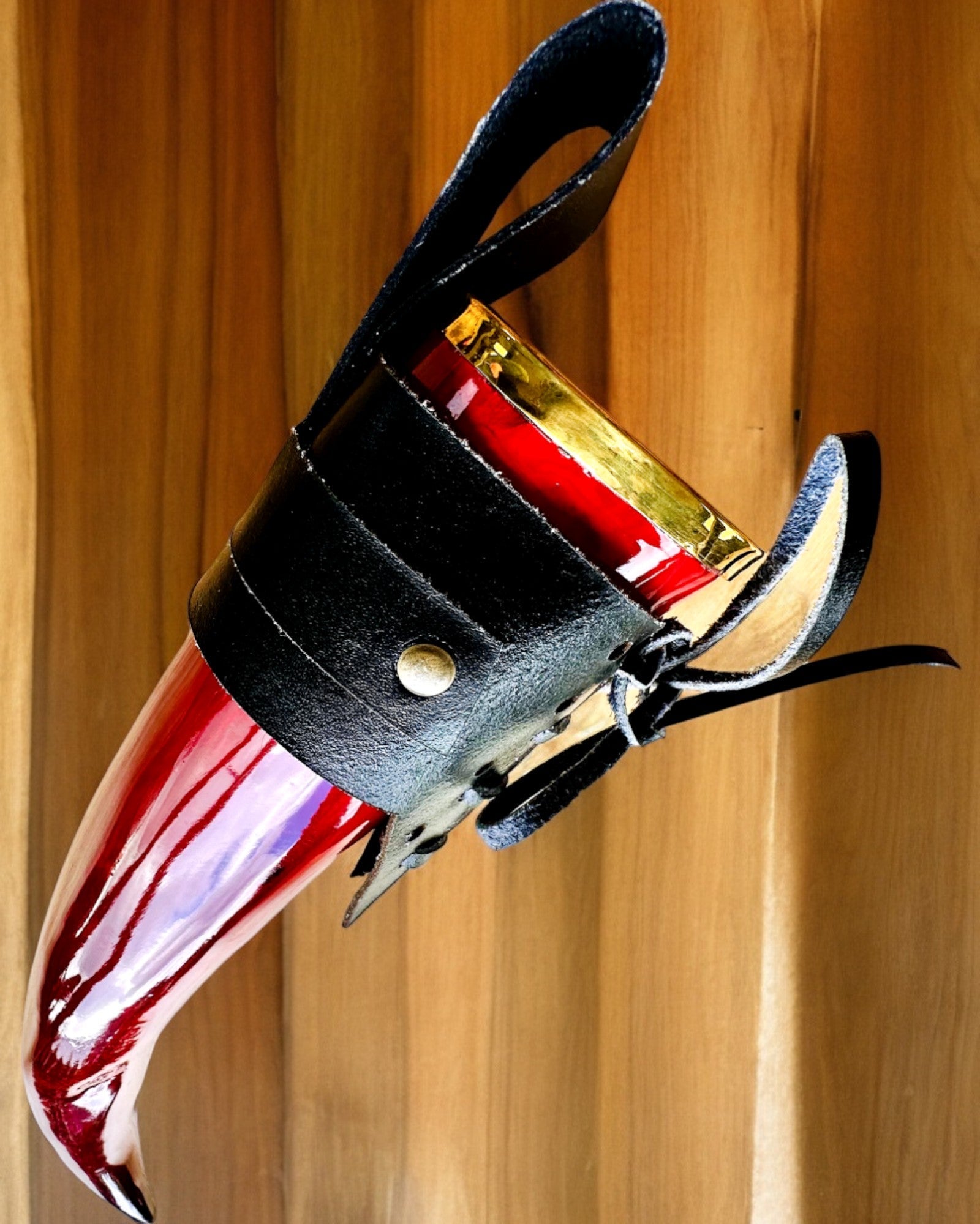 Kriegerhornbecher - Rot - mit Gravur personalisierbar