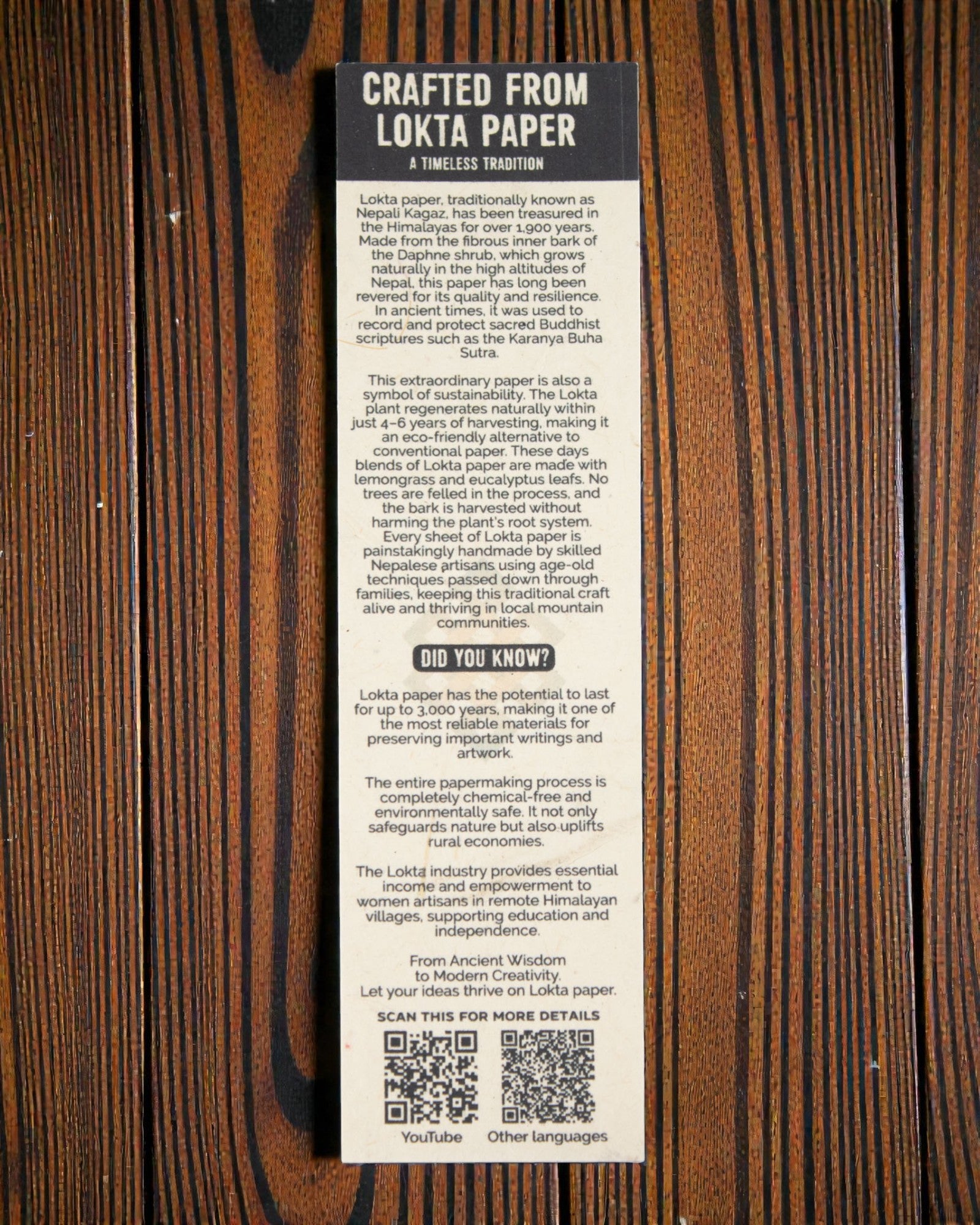 Farbkacheln Harmonie – mittleres Lokta-Notizbuch mit Motiv kleiner Kacheln 15 × 12 cm, 45 Blatt