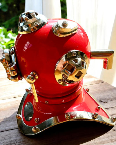 Tiefseeforscherhelm - Sammleredition mit Gravurmöglichkeit, 35 cm, Geschenk für Feuerwehrmann oder Taucher