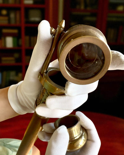 Navigator-Stock 2.0 mit Kompass und verstecktem Fernrohr, personalisierbar mit Gravur als Geschenk