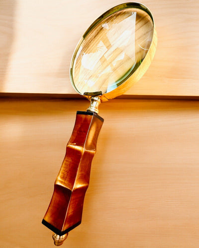 Große Retro-Lupe, Möglichkeit zur Personalisierung als Geschenk mit Gravur - Auswahlmöglichkeiten verfügbar