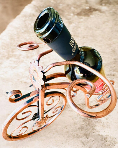 Fahrrad-Weinregal "WineCycle" - Möglichkeit zur Personalisierung mit Gravur als Geschenk