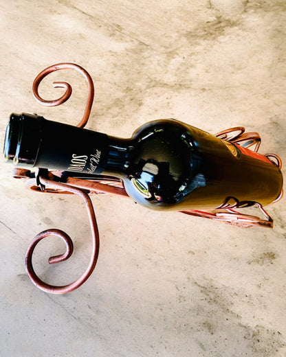 Fahrrad-Weinregal "WineCycle" - Möglichkeit zur Personalisierung mit Gravur als Geschenk