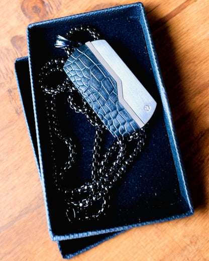 Halskette für Herren Elegante Kraft - Personalisierung mit Gravur als Geschenk