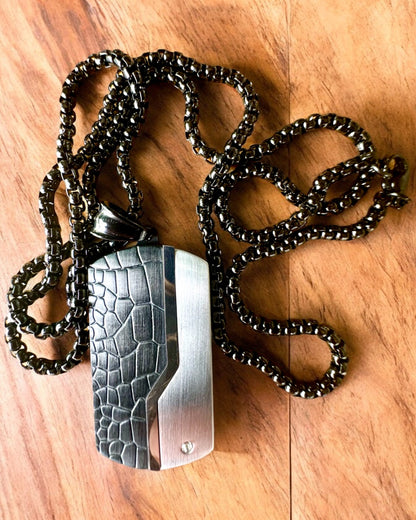 Halskette für Herren Elegante Kraft - Personalisierung mit Gravur als Geschenk