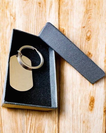 Militärischer ID-Anhänger "Erkennungsmarke" aus Edelstahl – Personalisierte Gravur