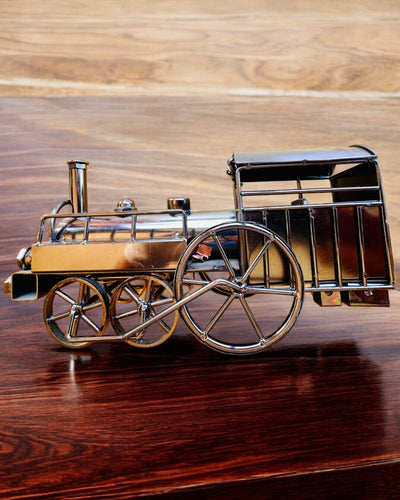 Lokomotive aus Eisen „Retro Express“ – Dekoration, Modell, handgefertigt mit Gravurmöglichkeit als Geschenk