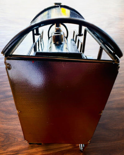 Lokomotive aus Eisen „Retro Express“ – Dekoration, Modell, handgefertigt mit Gravurmöglichkeit als Geschenk