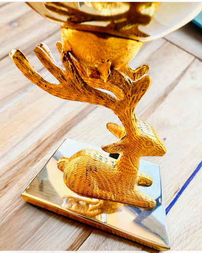 Dekorative Schale "Jelenie Trofeum" – Handarbeit aus Indien, Personalisierung mit Gravur
