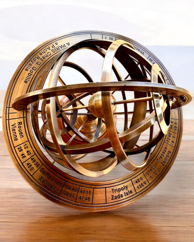Astrolabium Artis 2 - 30 cm Höhe, Handgefertigt mit Gravuroption, Dekoration für das Büro, Premium