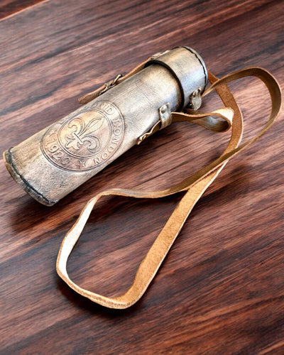 Premium-Fernrohr "Voyager" mit graviertem Fernrohr und Etui aus echtem Leder, Möglichkeit zur Personalisierung mit Gravur als Geschenk