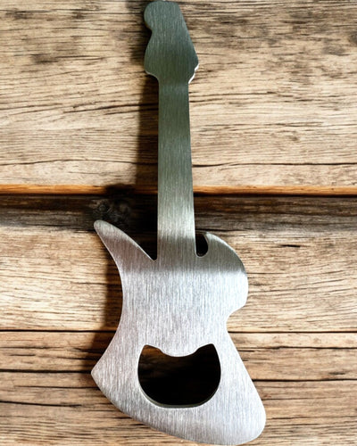 Flaschenöffner Gitarre Rock'n'Open, 2 Varianten, Personalisierung mit Gravur als Geschenk