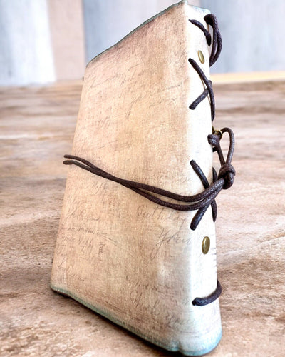 Vintage Memoire Notizbuch mit personalisierter Gravur - 3 Designs zur Auswahl, Notizbuch als Geschenk