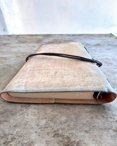 Vintage Memoire Notizbuch mit personalisierter Gravur - 3 Designs zur Auswahl, Notizbuch als Geschenk