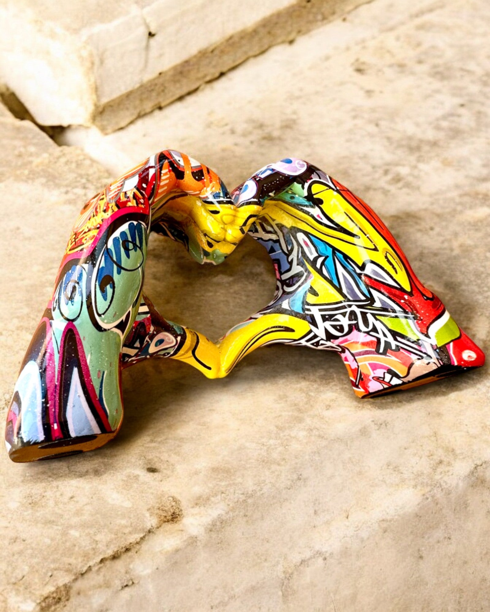 Dekorative Figur Bunter Dekorationsgriff ArtBrace - personalisierbar mit Gravur, als Geschenk