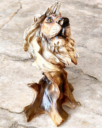 Löwenmut Figur aus Harz, 28 cm Höhe, mit Gravuroption als Geschenk