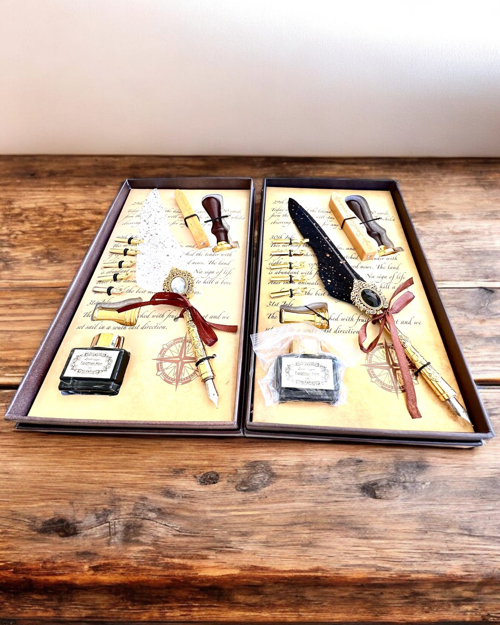 Kalligrafie-Set "Eleganz in der Praxis" mit Gravuroption, als Geschenk. 2 Farbvarianten zur Auswahl